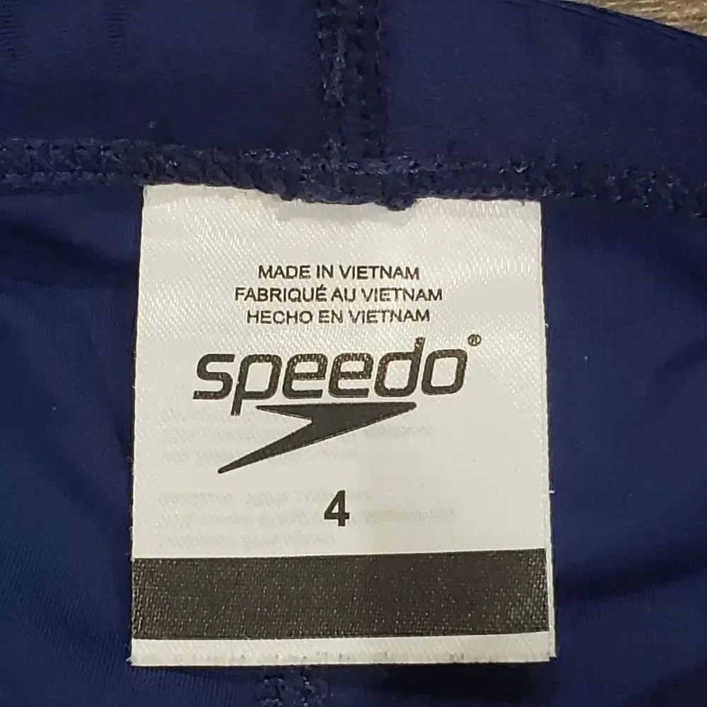 Boys Speedo Swim Pants Size 4 Blue Swim Shorts